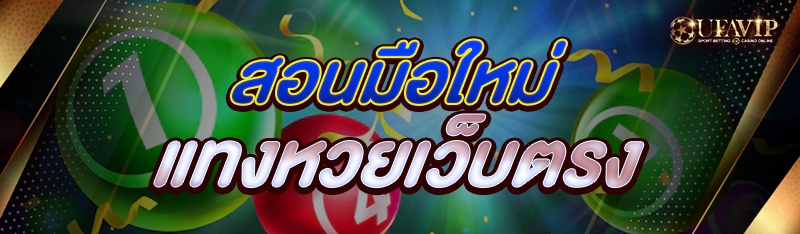 สอนมือใหม่ แทงหวยเว็บตรง